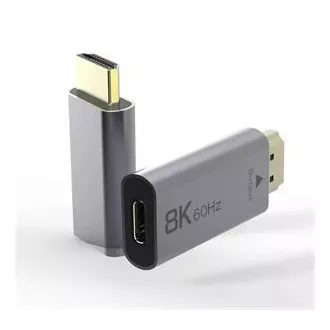 PremiumCord Adapter USB-C na HDMI 8K@60Hz,4K@144Hz Aluminij