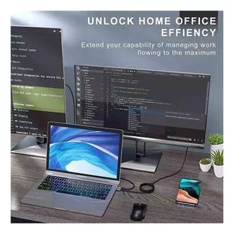 PremiumCord Adapter USB-C na HDMI 8K@60Hz,4K@144Hz Aluminij