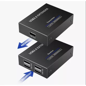 PremiumCord 4-portni podaljšek USB 2.0 prek Cat5/Cat5e/Cat6 do 150 m