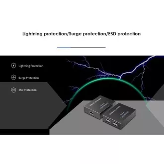 PremiumCord 4-portni podaljšek USB 2.0 prek Cat5/Cat5e/Cat6 do 150 m