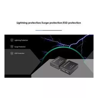 PremiumCord 4-portni podaljšek USB 2.0 prek Cat5/Cat5e/Cat6 do 150 m