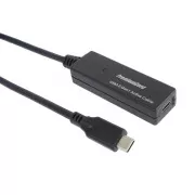 PremiumCord USB-C repeater in podaljšek, moški-ženska, 5Gbps 5m