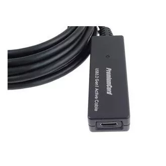 PremiumCord USB-C repeater in podaljšek, moški-ženska, 5Gbps 5m