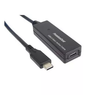 PremiumCord USB-C repeater in podaljšek, moški-ženska, 5Gbps 5m