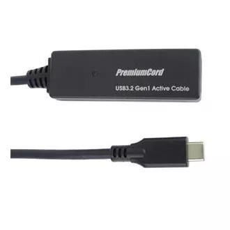 PremiumCord USB-C repeater in podaljšek, moški-ženska, 5Gbps 5m