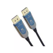 PremiumCord 8K Optični priključni kabel DisplayPort 1.4 M/M, pozlačen priključek 30 m