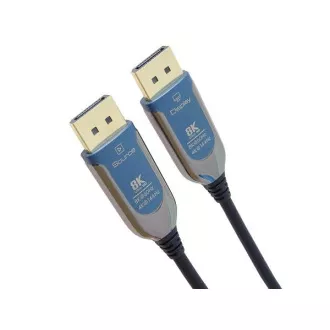 PremiumCord 8K Optični priključni kabel DisplayPort 1.4 M/M, pozlačen priključek 30 m