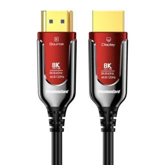 PremiumCord Ultra High Speed HDMI 2.1 optični kabel 8K@60Hz, pozlačen, 20 m PremiumCord Ultra High Speed HDMI 2.1 optični kabel 8K@60Hz, pozlačen, 20 m