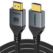 PremiumCord Ultra HD HDMI 2.2 kabel 16K@60Hz, 8K@240Hz, 4K@480Hz, pozlačen, 1 m