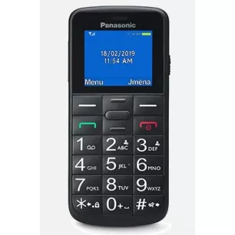 Panasonic KX-TU110EXB mobilni telefon za starejše - barvni zaslon, Dual Sim, microSD, črn