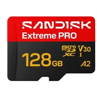 SanDisk Extreme PRO microSD UHS-I 128 GB 250 MB/s(R) / 120 MB/s(W) SanDisk Extreme PRO microSD UHS-I 128 GB 250 MB/s(R) / 120 MB/s(W)