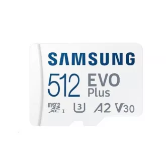 Samsung EVO Plus/micro SDXC/512GB/160MBps/UHS-I U3/Class 10/  Adapter