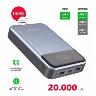 SWISSTEN POWER BANK 20000 mAh 100W DOBAVA ENERGIJE ZA NOTEBOOKE SWISSTEN POWER BANK 20000 mAh 100W DOBAVA ENERGIJE ZA NOTEBOOKE
