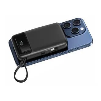 SWISSTEN POWER BANK 10000 mAh PD 20 W Z VGRADENIMA KABLOMA USB-C IN LIGHTNING (združljiv z MagSafe) SWISSTEN POWER BANK 10000 mAh PD 20 W Z VGRADENIMA KABLOMA USB-C IN LIGHTNING (združljiv z MagSafe)