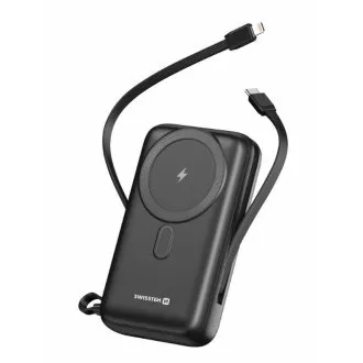 SWISSTEN POWER BANK 20000 mAh PD 20 W Z VGRADENIMA KABLOMA USB-C IN LIGHTNING (združljiv z MagSafe) SWISSTEN POWER BANK 20000 mAh PD 20 W Z VGRADENIMA KABLOMA USB-C IN LIGHTNING (združljiv z MagSafe)