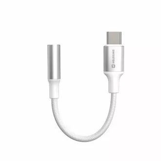 SWISSTEN AUDIO ADAPTER TEXTILE USB-C (moški) / 3,5 mm AUX 0,15 M BELI (zamenjuje 73501302) SWISSTEN AUDIO ADAPTER TEXTILE USB-C (moški) / 3,5 mm AUX 0,15 M BELI (zamenjuje 73501302)