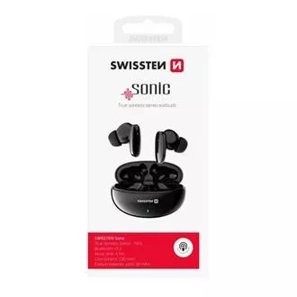 SLUŠALKE BLUETOOTH TWS SWISSTEN SONIC BLACK