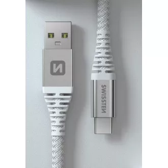 SWISSTEN PODATKOVNI KABEL KEVLAR USB/USB-C 1,5 M BEL