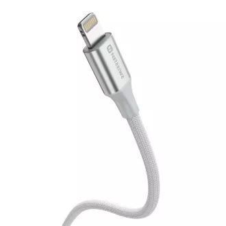 SWISSTEN PODATKOVNI KABEL TEXTILE II USB / LIGHTNING 1,5 M BELA