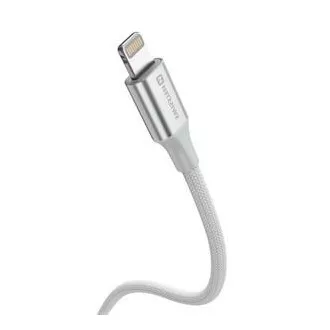 SWISSTEN PODATKOVNI KABEL TEXTILE II USB / LIGHTNING 1,5 M BELA