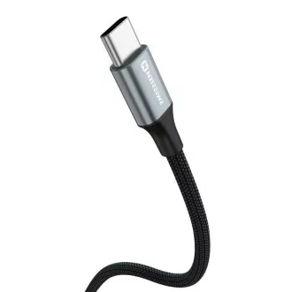 SWISSTEN PODATKOVNI KABEL TEXTILE II USB / USB-C 1,5 M ČRN