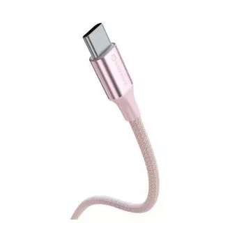 SWISSTEN PODATKOVNI KABEL TEXTILE II USB / USB-C 1,5 M ROZA