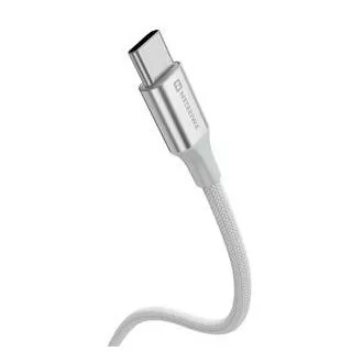 SWISSTEN PODATKOVNI KABEL TEXTILE II USB-C / USB-C 1,5 M BELA