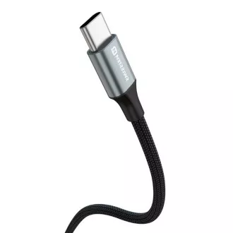SWISSTEN PODATKOVNI KABEL TEXTILE II USB-C / USB-C 1,5 M ČRN