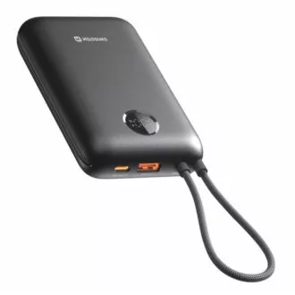 SWISSTEN POWER BANK VOLTBOX 35W 20000 mAh Z VKLJUČENIM USB-C IN SVETLEČIMI KABELI Črna SWISSTEN POWER BANK VOLTBOX 35W 20000 mAh Z VKLJUČENIM USB-C IN SVETLEČIMI KABELI Črna