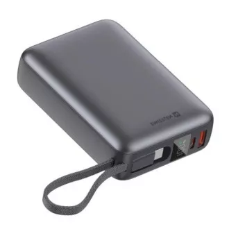 SWISSTEN POWER BANK 20000 mAh 45W Z VKLJUČENIM KABELOM USB-C ABSOLUTNO SREBRNO SWISSTEN POWER BANK 20000 mAh 45W Z VKLJUČENIM KABELOM USB-C ABSOLUTNO SREBRNO