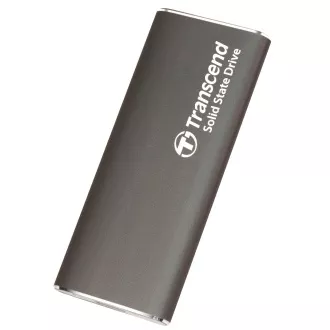 Transcend ESD265C 2TB, USB 10Gb/s tipa C, zunanji SSD (3D NAND flash), kompaktna velikost, siva