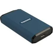 Transcend ESD410C 2TB, USB 20Gb/s, tip C, zunanji trpežni SSD (3D NAND flash), 2000MB/R, 2000MB/W, modra
