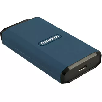 Transcend ESD410C 2TB, USB 20Gb/s, tip C, zunanji trpežni SSD (3D NAND flash), 2000MB/R, 2000MB/W, modra