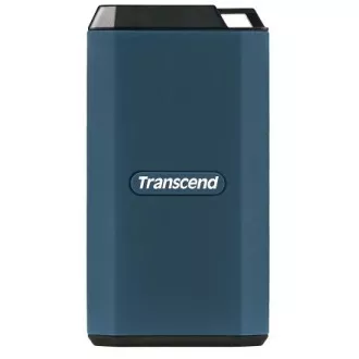 Transcend ESD410C 2TB, USB 20Gb/s, tip C, zunanji trpežni SSD (3D NAND flash), 2000MB/R, 2000MB/W, modra