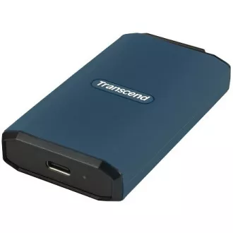 Transcend ESD410C 4TB, USB 20Gb/s, tip C, zunanji trpežni SSD (3D NAND flash), 2000MB/R, 2000MB/W, modra