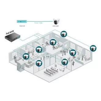 TP-Link VIGI C430(2,8 mm) Kamera z vrtljivo ploščo, 3 MP, 2,8 mm, barvna