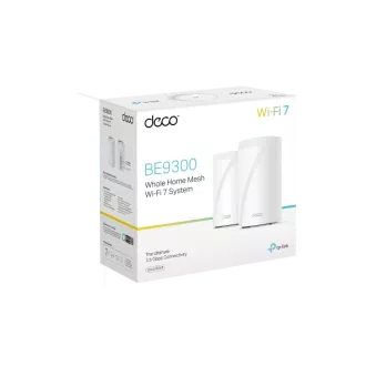 TP-Link Deco BE65(2-pack) BE9300 Tri-band Mesh WiFi 7 sistem za celotno gospodinjstvo, 4x 2,5GLAN, USB, 2,4/5/6GHz, HomeShield