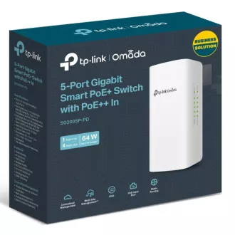 TP-Link SG2005P-PD Smart Switch, 4x GLAN s PoE, 1x GLAN s PoE-in, 90W, Omada SDN