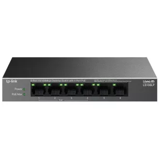 TP-Link LS106LP Stikalo 2x LAN, 4x LAN s PoE, 41W