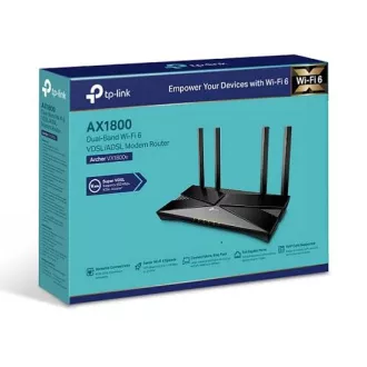 TP-Link Archer VX1800V - AX1800 Wi-Fi 6 VDSL/ADSL Modem in usmerjevalnik, USB 2.0 za 3G/4G in medije, RJ-11 za telefon VoIP, Eas TP-Link Archer VX1800V - AX1800 Wi-Fi 6 VDSL/ADSL Modem in usmerjevalnik, USB 2.0 za 3G/4G in medije, RJ-11 za telefon VoIP, Eas