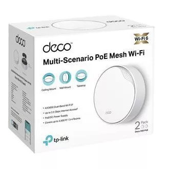 TP-Link Deco X50-PoE(2-pack) - AX3000 Multi-Gig 2,5 Gbps Mesh Wi-Fi 6 sistem s PoE - HomeShield (2-pack) TP-Link Deco X50-PoE(2-pack) - AX3000 Multi-Gig 2,5 Gbps Mesh Wi-Fi 6 sistem s PoE - HomeShield (2-pack)