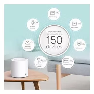 TP-Link Deco X60(3-pack) - AX5400 Mesh Wi-Fi 6 sistem za pametni dom - HomeCare - (3-pack)