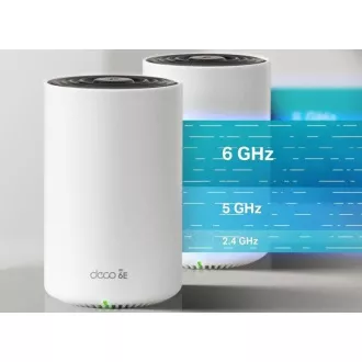 TP-Link Deco XE75(3 pakiranja) - AXE5400 Tri-band Mesh Wi-Fi 6E Smart Home System, HomeShield (3 pakiranja)