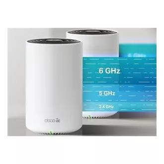 TP-Link Deco XE75(3 pakiranja) - AXE5400 Tri-band Mesh Wi-Fi 6E Smart Home System, HomeShield (3 pakiranja)