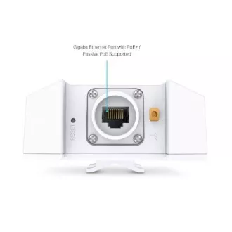 TP-Link EAP650-Outdoor - AX3000 WIFI dostopna točka Omada 1xGLAN, PoE/Pasivni PoE za montažo na drog/steno Zaščita pred prenapetostjo