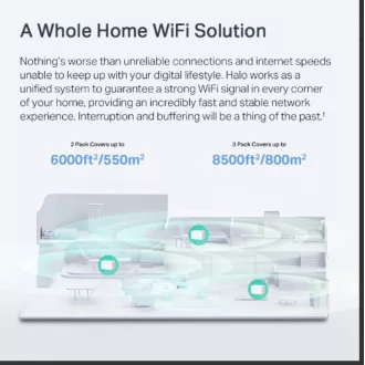 TP-Link WiFi usmerjevalnik Mercusys Halo H90X(3-pack) WiFi 6, AX6000, 1x 2.5GLAN, 2x GLAN