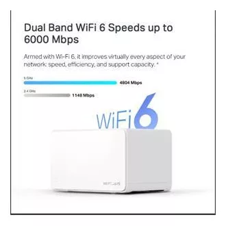 TP-Link WiFi usmerjevalnik Mercusys Halo H90X(3-pack) WiFi 6, AX6000, 1x 2.5GLAN, 2x GLAN
