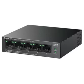 TP-Link LS105GP Stikalo 1x GLAN, 4x GLAN s PoE , 65W