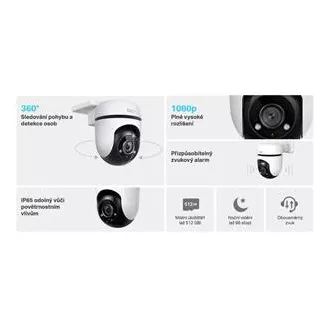 TP-Link Tapo C500 - Zunanja kamera WiFi PTZ dome, 2MP (1920x1080), ONVIF