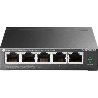 TP-Link stikalo TL-SG105MPE Easy Smart, 5x GLAN, 4x PoE , 120W